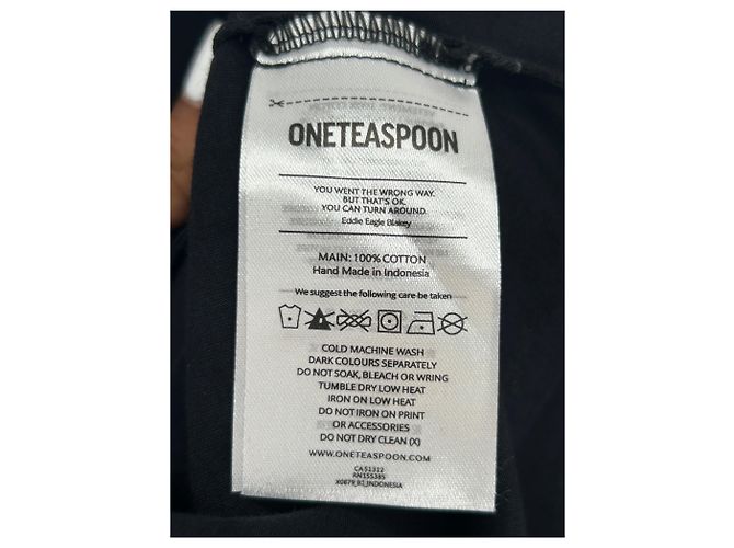 Autre Marque Camiseta oversize negra Negro - vista 6