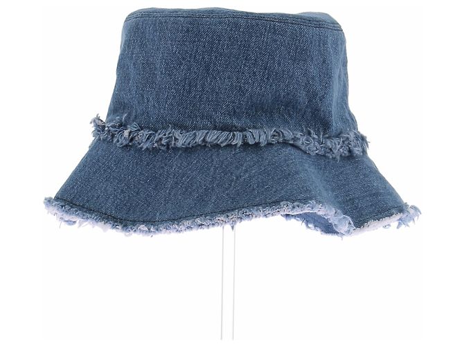 Berretto Miu Miu in denim blu - vista 4