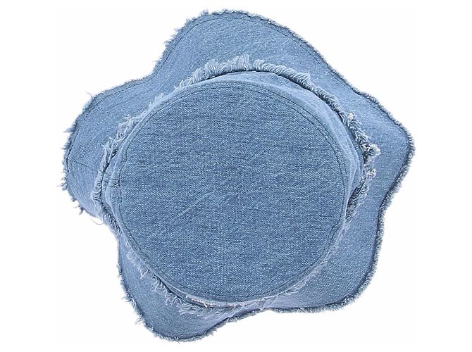 Berretto Miu Miu in denim blu - vista 6