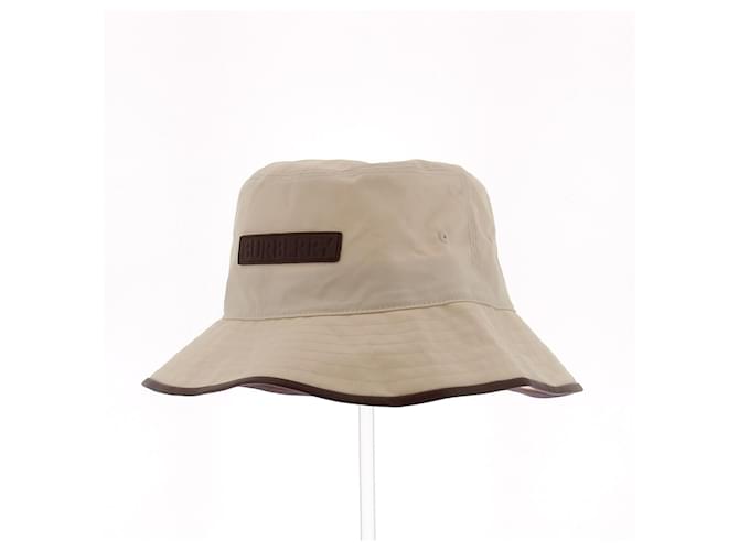 Berretto Burberry Beige in Cotone - vista 2