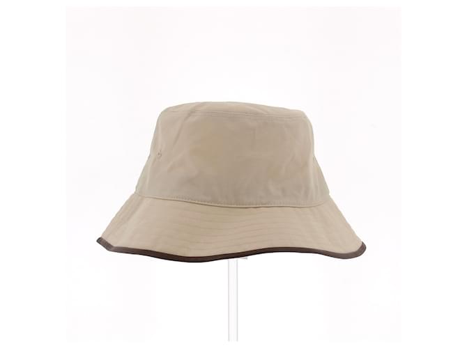 Berretto Burberry Beige in Cotone - vista 3