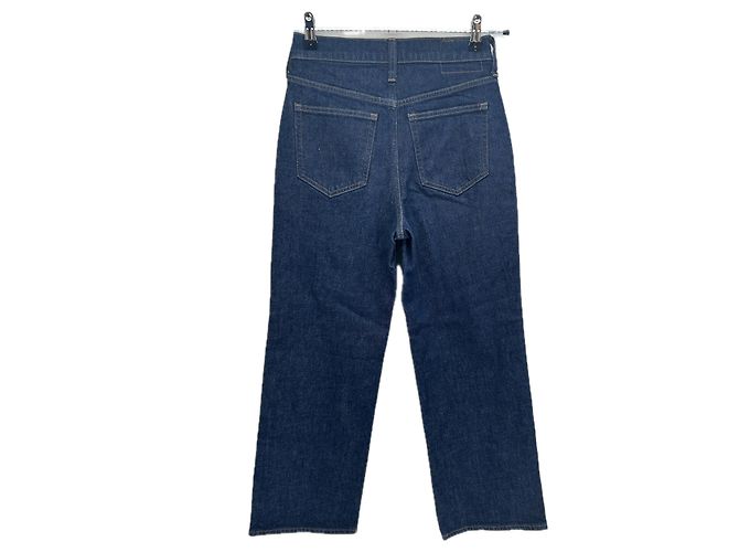 Jeans J.Crew blu navy in cotone non lavati Taglia 25 - vista 2