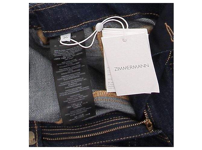 Jeans in cotone blu Zimmermann Taglia 26 - vista 5