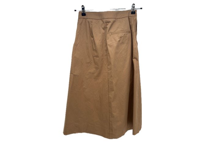 Falda Hugo Boss marrón de algodón Talla 38 Castaño - vista 2