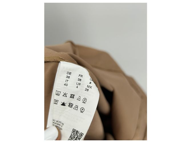 Falda Hugo Boss marrón de algodón Talla 38 Castaño - vista 4