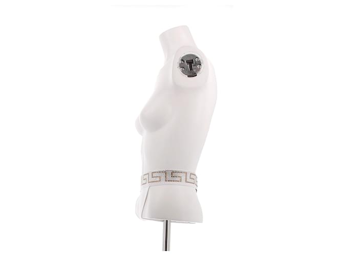 Versace Culotte bianca con strass Bianco - vista 4
