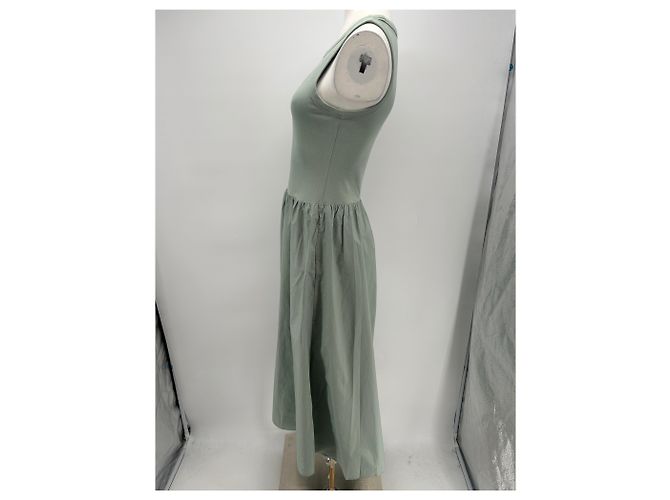 Vestido de algodón verde Cos - vista 3