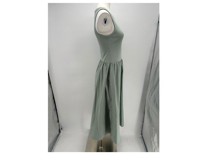 Vestido de algodón verde Cos - vista 4
