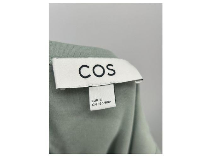 Vestido de algodón verde Cos - vista 5