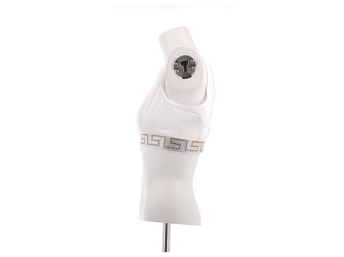 Versace Sutiã branco com strass - vista 4