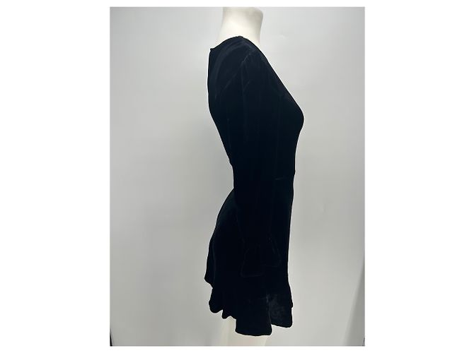 Autre Marque Schwarzes Samtkleid - Ansicht 3