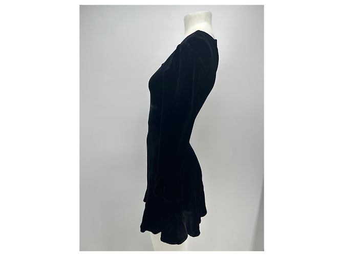 Autre Marque Schwarzes Samtkleid - Ansicht 4