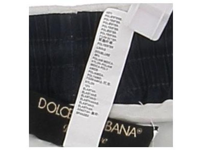 Dolce & Gabbana Printed Shorts Navy Blue Polyester M - view 7