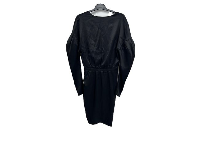 Alexandre Vauthier Schwarzes Kleid mit V-Ausschnitt - Ansicht 2