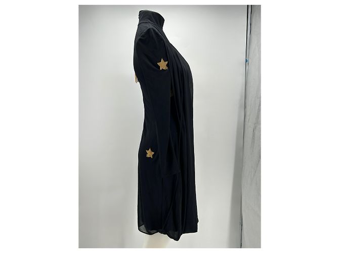 Burberry Schwarzes Kleid mit Sternen - Ansicht 4