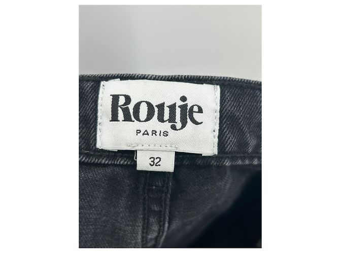 Jeans Rouje nere in cotone Nero - vista 3
