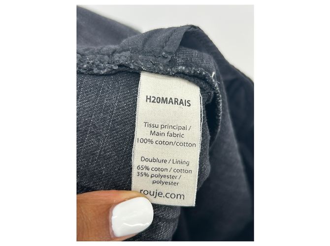 Jeans Rouje nere in cotone Nero - vista 4