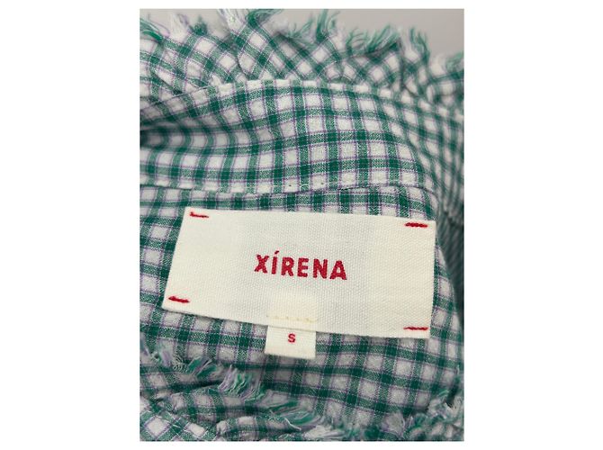 Autre Marque XIRENA Gingham Hemd Grün S - Ansicht 5