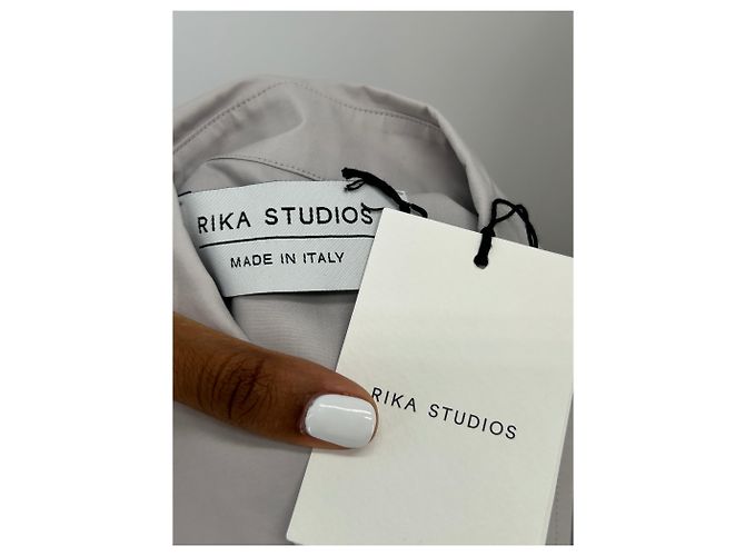 Autre Marque Camisa de algodón gris RIKA STUDIOS M - vista 7