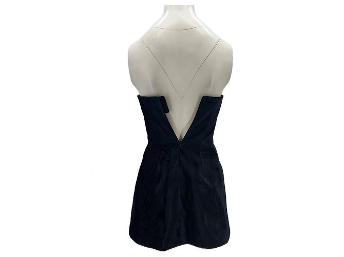 Autre Marque SHUSHU/TONG Trägerloses Kleid Schwarz XS - Ansicht 2