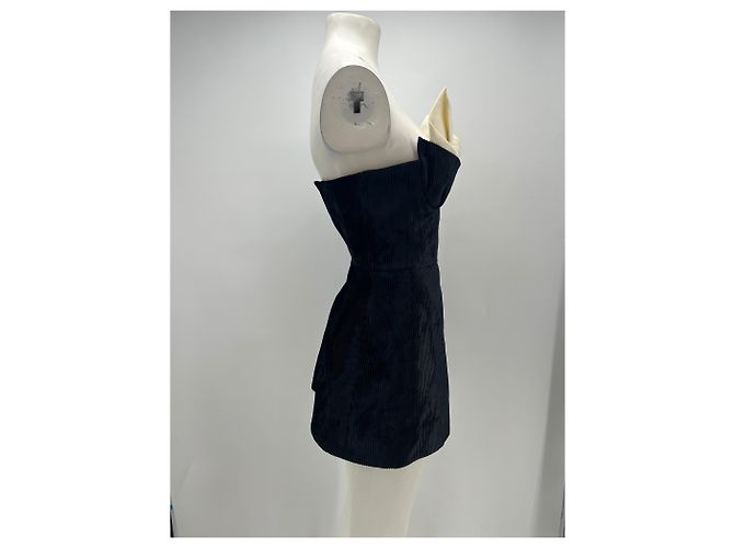 Autre Marque SHUSHU/TONG Trägerloses Kleid Schwarz XS - Ansicht 3