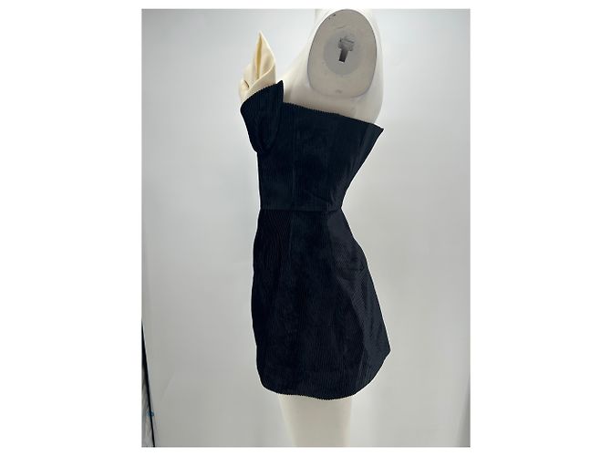 Autre Marque SHUSHU/TONG Trägerloses Kleid Schwarz XS - Ansicht 4