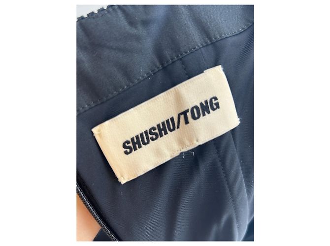 Autre Marque SHUSHU/TONG Trägerloses Kleid Schwarz XS - Ansicht 5