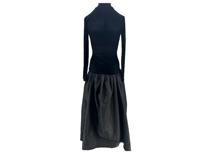 Autre Marque Abito nero bimatieriale NORMAILLOT - vista 2
