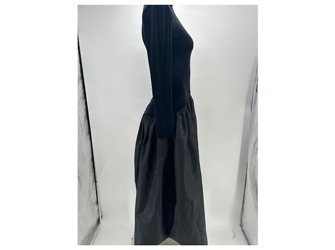 Autre Marque Abito nero bimatieriale NORMAILLOT - vista 3