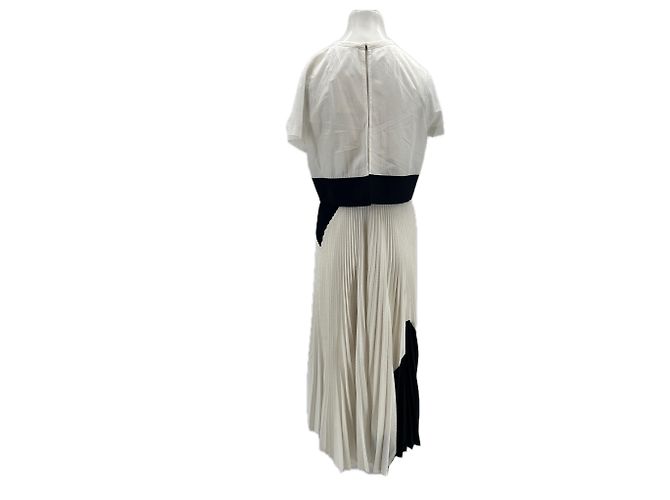 Abito maxi bicolore Proenza Schouler bianco - vista 2