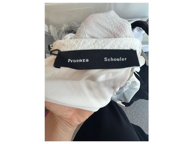 Abito maxi bicolore Proenza Schouler bianco - vista 5