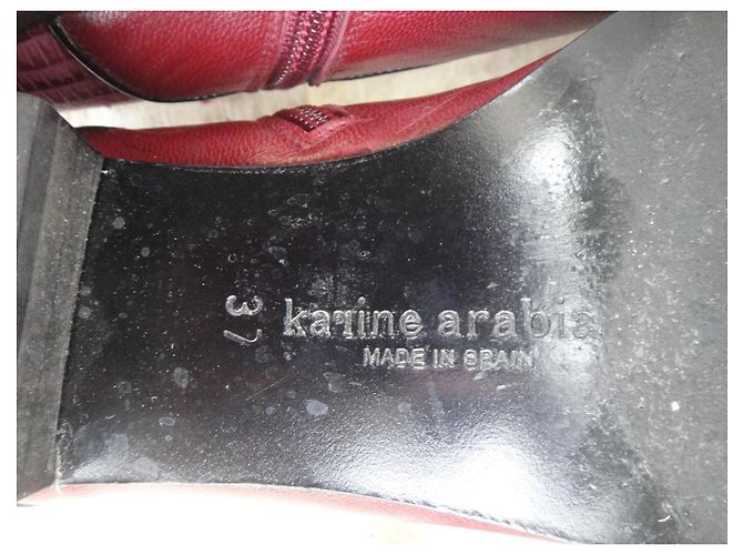 Autre Marque Stivaletti Karine Arabianù in pelle rosso e rosa - vista 6