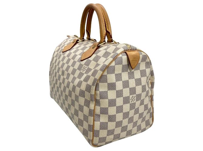 Bolso Louis Vuitton Speedy 30 Negro Blanco - vista 2