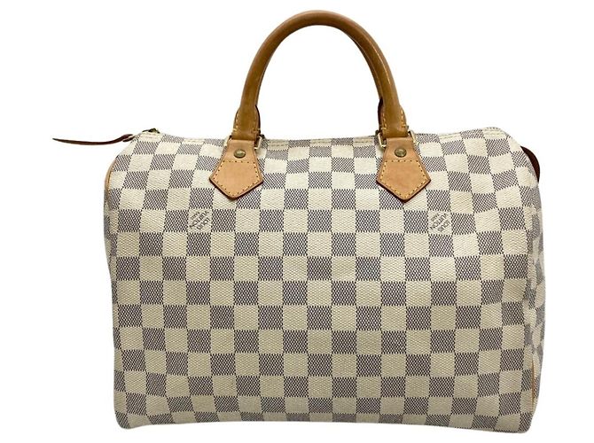 Bolso Louis Vuitton Speedy 30 Negro Blanco - vista 3