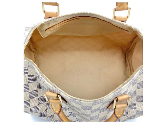 Bolso Louis Vuitton Speedy 30 Negro Blanco - vista 5