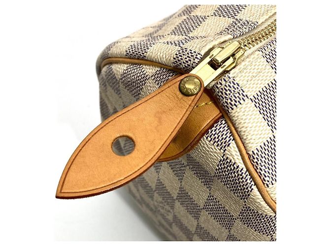 Bolso Louis Vuitton Speedy 30 Negro Blanco - vista 9