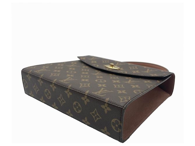 Borsa Louis Vuitton Malesherbes Marrone Monogramma - vista 3