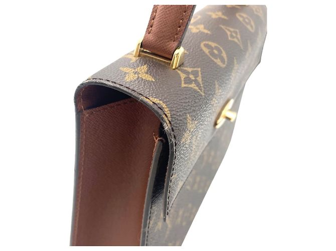 Borsa Louis Vuitton Malesherbes Marrone Monogramma - vista 4