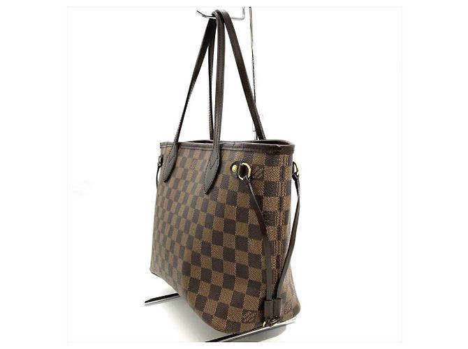 Bolso Tote Louis Vuitton Neverfull PM Castaño Fucsia Damier ebene - vista 2