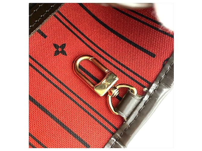 Bolso Tote Louis Vuitton Neverfull PM Castaño Fucsia Damier ebene - vista 8