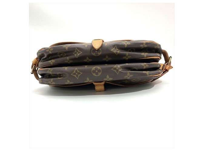 Borsa a Spalla Louis Vuitton Saumur 30 Marrone Monogramma - vista 3