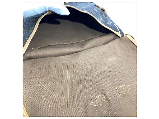 Borsa a Spalla Louis Vuitton Saumur 30 Marrone Monogramma - vista 5