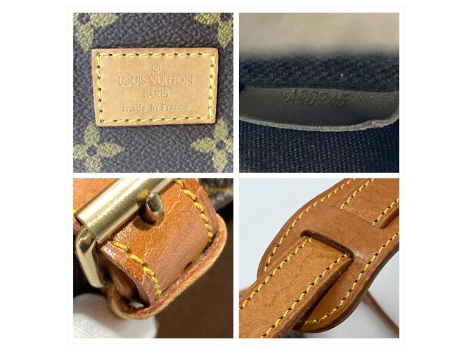Borsa a Spalla Louis Vuitton Saumur 30 Marrone Monogramma - vista 9