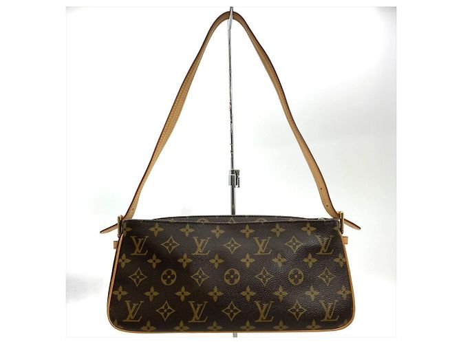 Borsa a Spalla Louis Vuitton Vivacite MM Marrone Monogramma - Ansicht 3