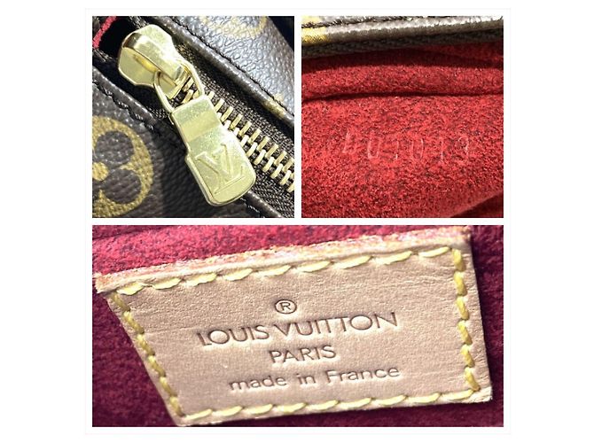 Borsa a Spalla Louis Vuitton Vivacite MM Marrone Monogramma - Ansicht 7