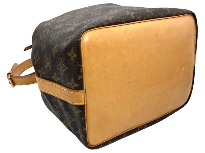 Noe Borsa a Spalla Louis Vuitton Petit Noé Marrone Nero Blu Monogramma - vista 4
