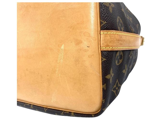 Noe Borsa a Spalla Louis Vuitton Petit Noé Marrone Nero Blu Monogramma - vista 6