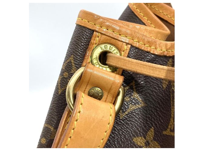 Noe Borsa a Spalla Louis Vuitton Petit Noé Marrone Nero Blu Monogramma - vista 8