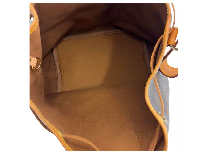 Noe Borsa a tracolla Louis Vuitton Petit Noé Monogram Marrone Nero Monogramma - vista 5