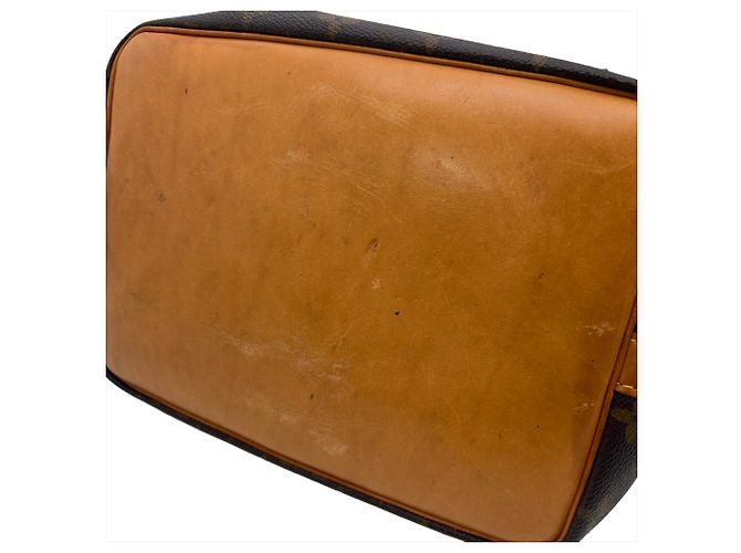 Noe Borsa a tracolla Louis Vuitton Petit Noé Monogram Marrone Nero Monogramma - vista 7